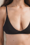 BASERANGE Bamboo Fiber and Cotton Wire-Free Wide-Brimmed Bra Collection Soft Underwear France BAS-BRTR-RB-000-BLACK BRTR-RB (BRTR)